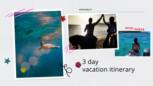 Gift Idea: 3 day vacation itinerary