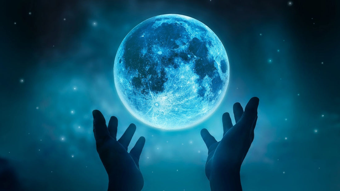 Full moon in the sky